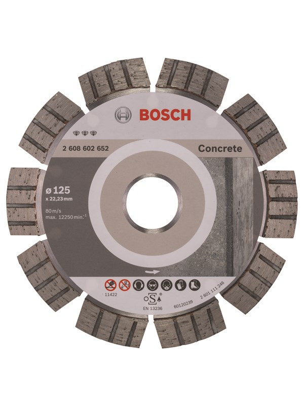 Bosch Timanttikatkaisulaikka Best for Concrete 125 x 22,23 x 2,2 x 12 mm
