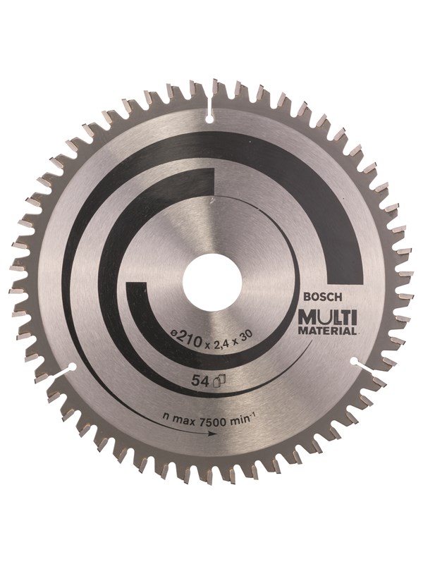 Bosch Pyörösahanterä Multi Material 210 x 30 x 2,4 mm; 54