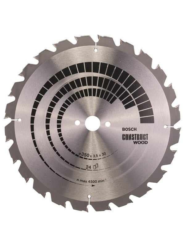 Bosch Pyörösahanterä Construct Wood 350 x 30 x 3,5 mm; 24