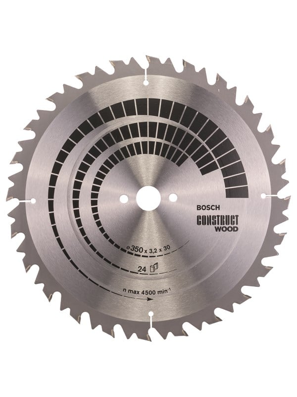 Bosch Pyörösahanterä Construct Wood 350 x 30 x 3,2 mm; 24