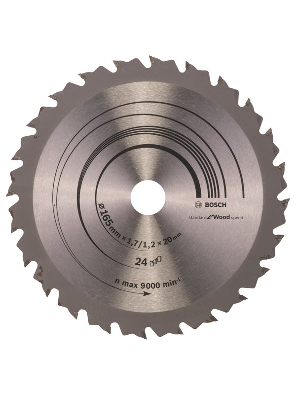 Bosch Pyörösahanterä Speedline Wood 165 x 20/16 x 1,7 mm, 24