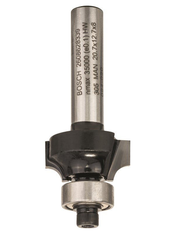 Bosch Pyöristysjyrsin, 8 mm, R1 4 mm, L 10,5 mm, G 53 mm 8 mm, R1 4 mm, L 10,5 mm, G 53 mm