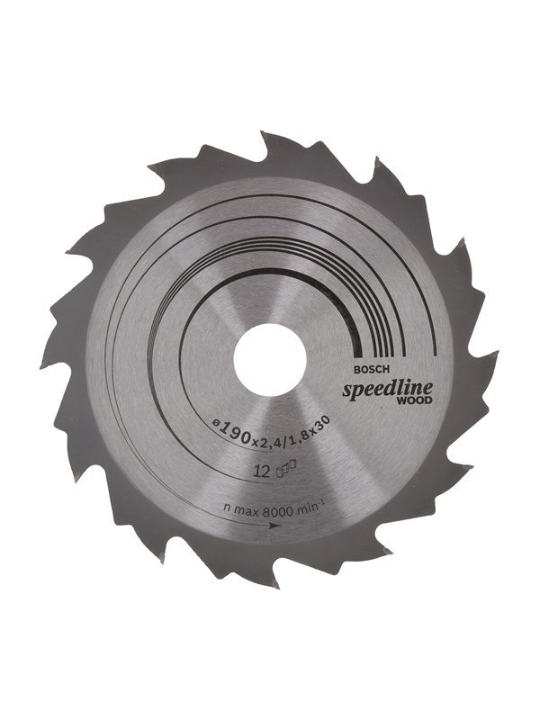 Bosch Pyörösahanterä Speedline Wood 190 x 30 x 2,4 mm, 12