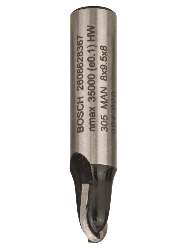 Bosch Kourujyrsinterä, 8 mm, R1 4 mm, D 8 mm, L 9,2 mm, G 40 mm 8 mm, R1 4 mm, D 8 mm, L 9,2 mm, G 40 mm