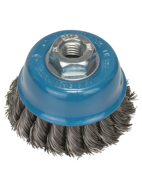 Bosch Kuppiharja, kierretty teräslanka, 65 65mm, 0,35 mm, M14