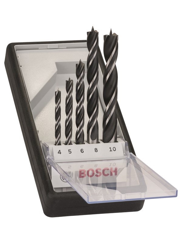 Bosch 5-os. Robust Line -puukierukkaporanteräsarja 4; 5; 6; 8; 10 mm