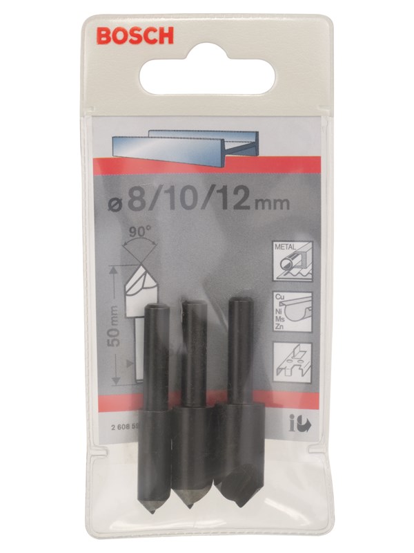 Bosch 3-os. upotusporanteräsarja 50 mm / 6-8 mm / 8; 10; 12 mm