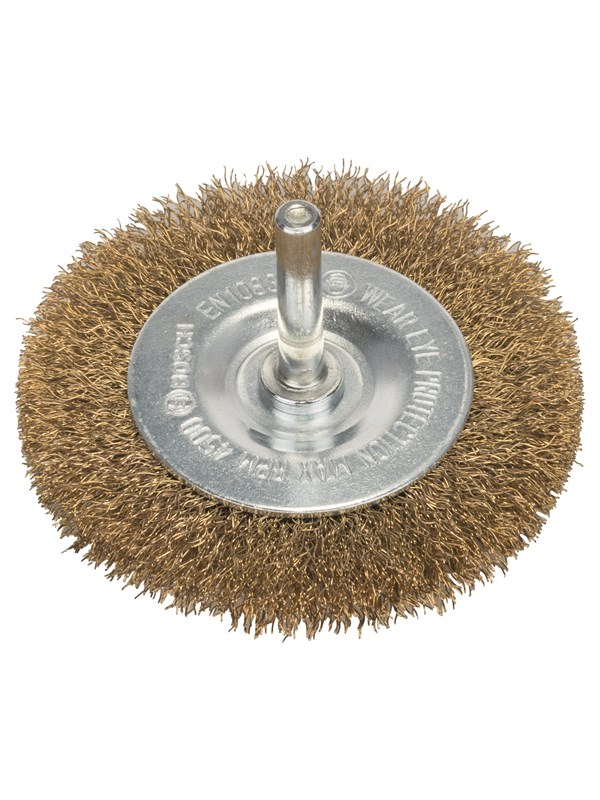Bosch Teräslankaharja, aallotettu teräslanka, messinkipinnoitettu, 75 x 0,2 mm 75 mm, 0,2 mm, 10 mm