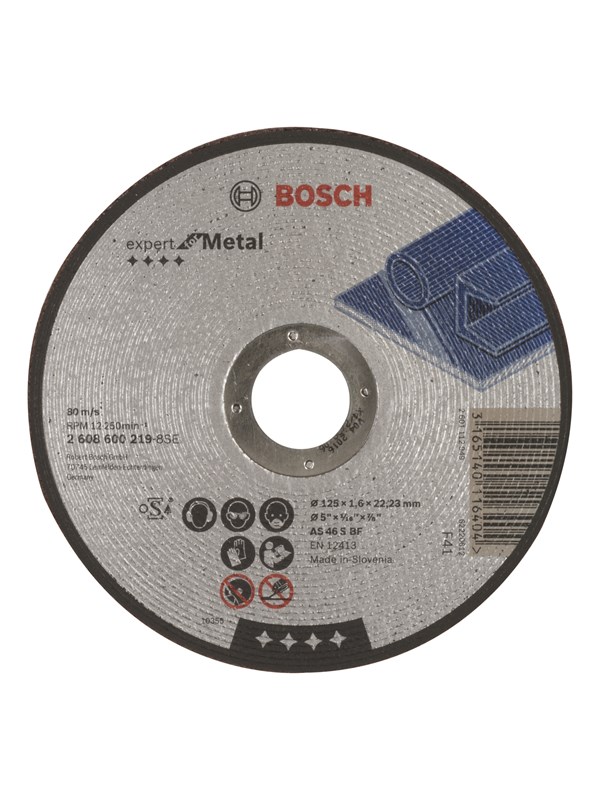 Bosch Katkaisulaikka, suora, Expert for Metal AS 46 S BF, 125 mm, 1,6 mm