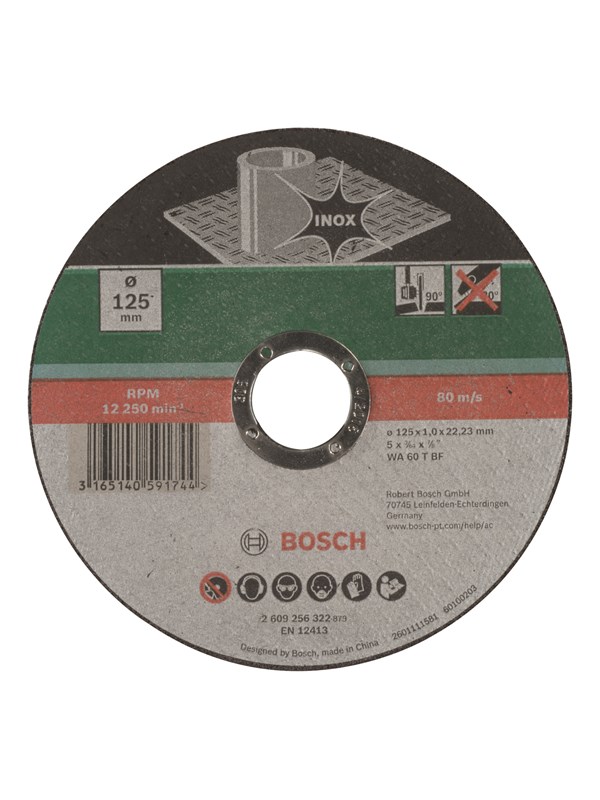 Bosch Katkaisulaikka suora, Inox Ø 125 mm; vahvuus= 1,0 mm