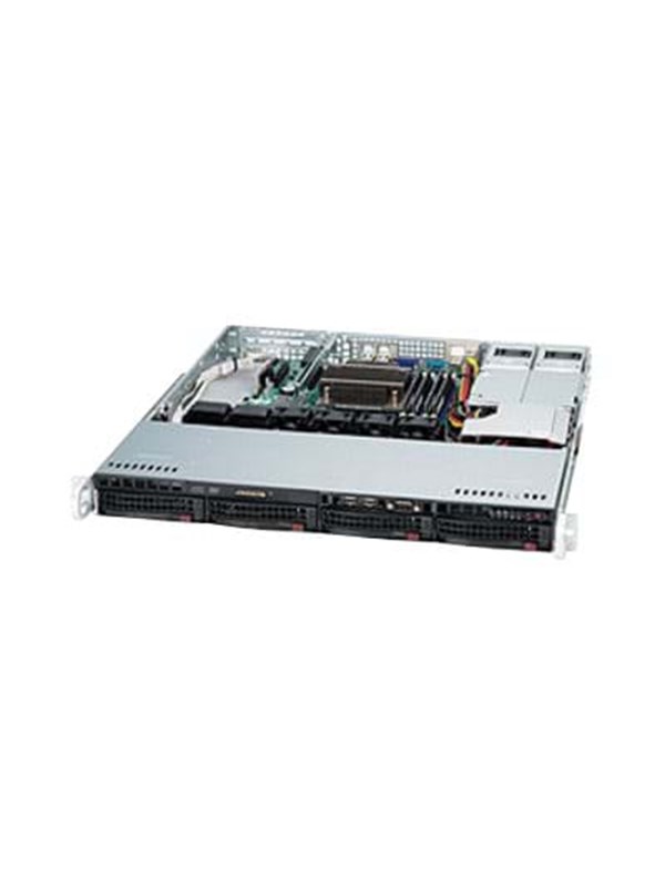 Supermicro SC813M FTQC-R407CB - Kotelot - Server (Rack) - Musta