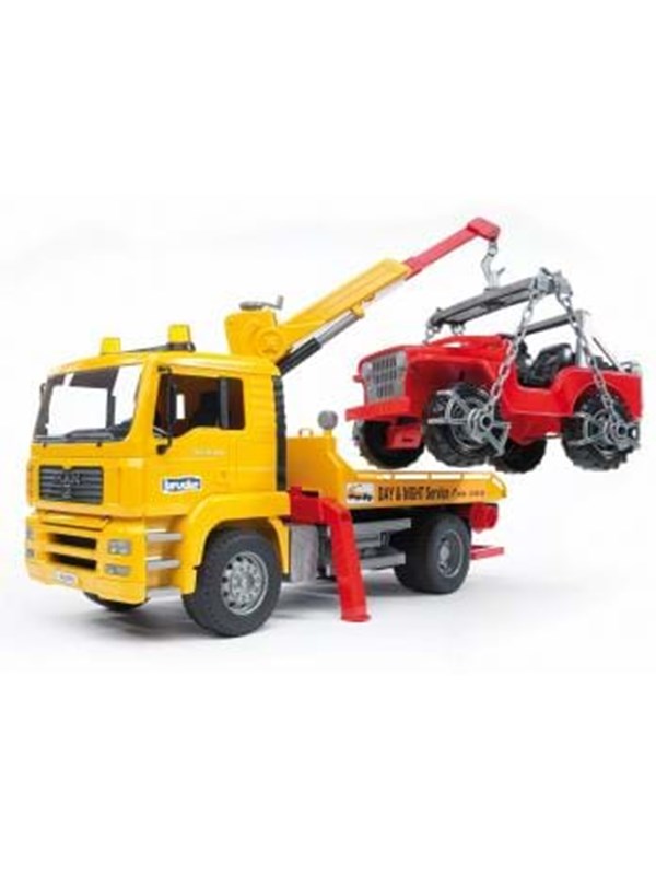 Bruder MAN TGA Breakdown-truck with cross Maa Ajoneuvot