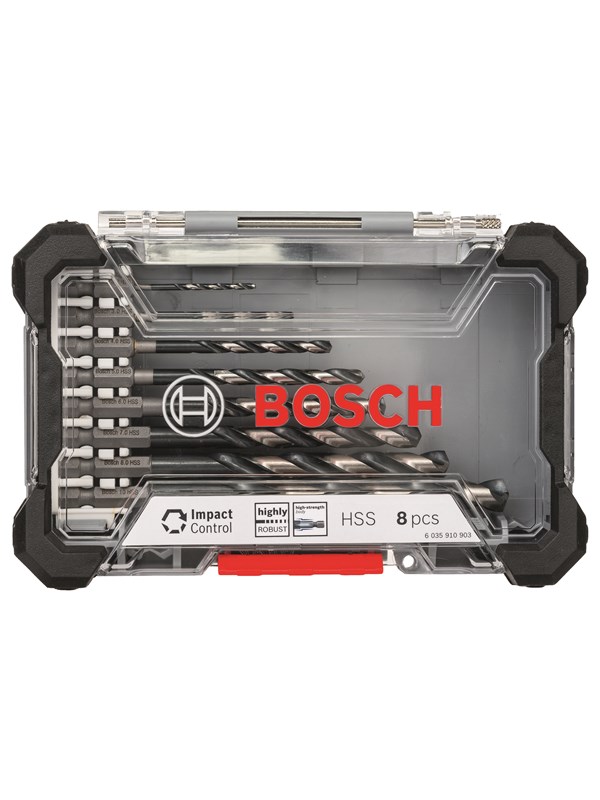 Bosch Impact Control HSS -poranteräsarja, 8-os.