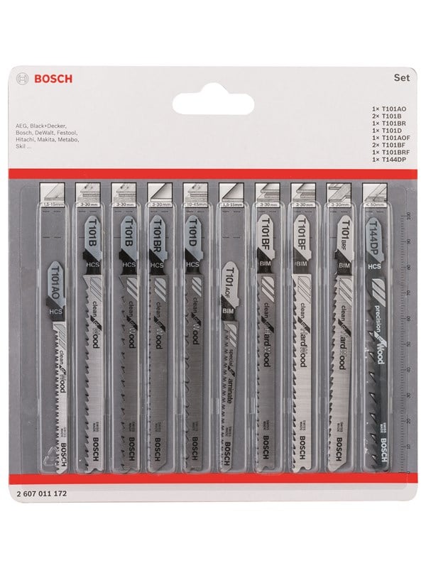 Bosch 10-os. pistosahanteräsarja Clean Precision
