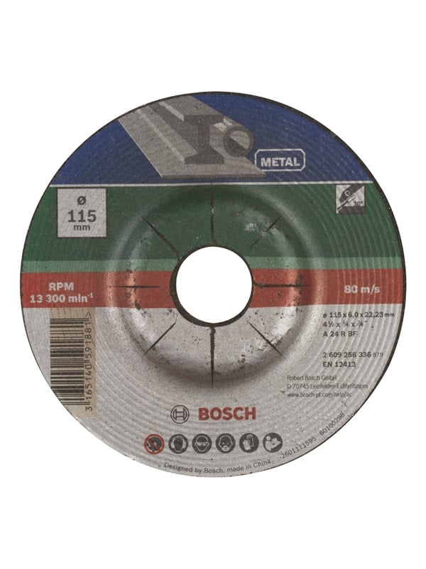 Bosch Hiomalaikka, taivutettu, metalli Ø 115 mm