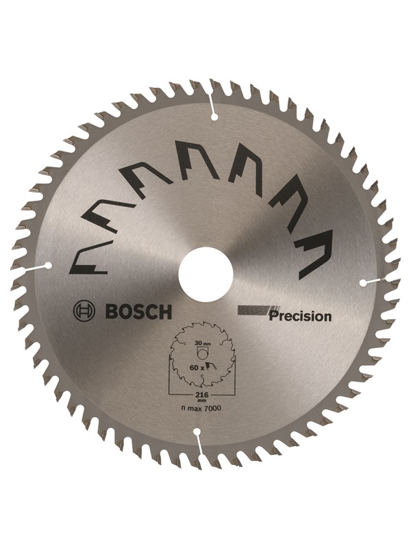 Bosch Pyörösahanterä PRECISION Ø 216 mm; reikä= 30 mm; H= 60