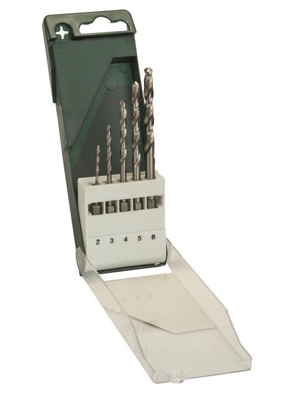 Bosch 5-os. metalliporanteräsarja HSS-G kuusiokantakiinnityksineen 2,0; 3,0; 4,0; 5,0; 6,0 mm