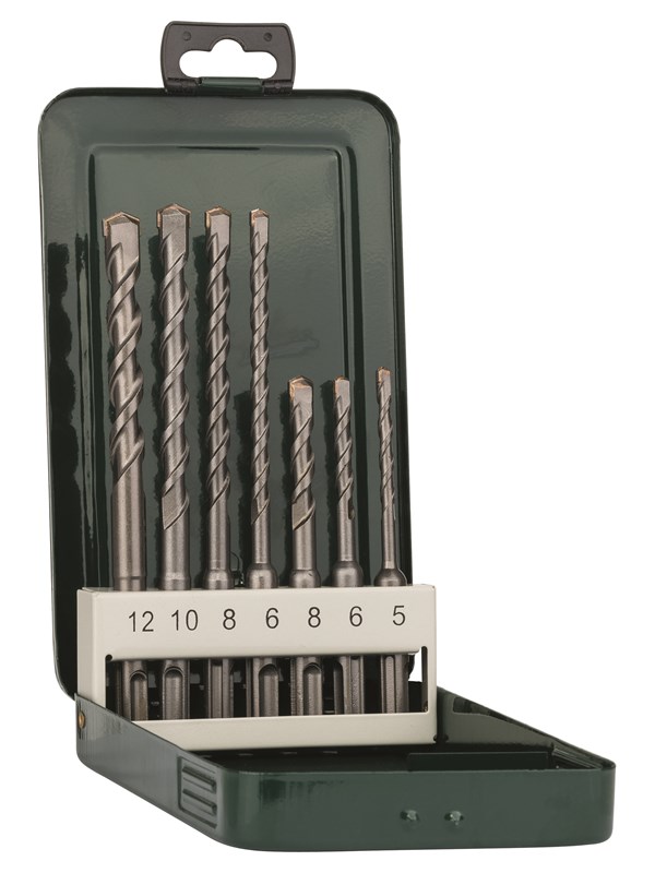 Bosch 7-os. vasaraporanteräsarja SDS plus 5,0x110; 6,0x110; 8,0x110; 6,0x160; 8,0x160; 10,0x160; 12,0x160 mm
