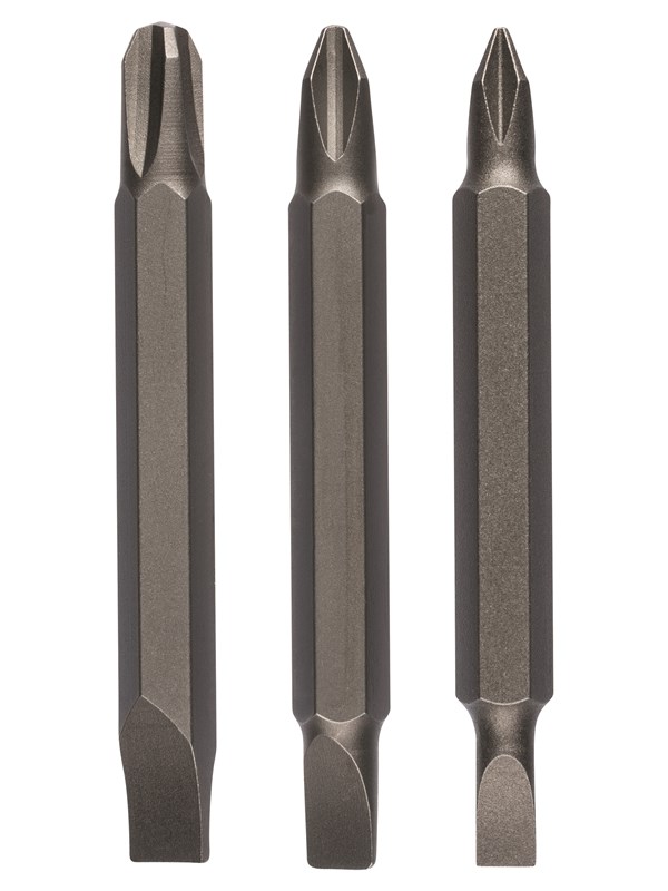 Bosch 3-os. kaksipäisten ruuvauskärkien sarja Phillips-ristikantaruuveille ja urakantaruuveille (PH, S) S0,6x4,5-PH1; S0,8x5,5-PH2; S1,2x6,5-PH3; 60 mm