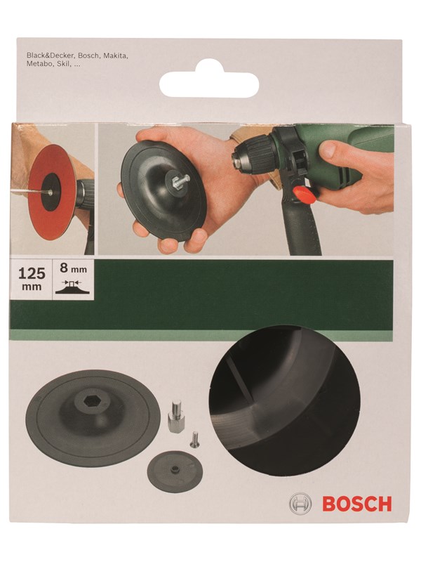 Bosch Hiomalautanen porakoneille, 125 mm, kiinnitysjärjestelmä Ø 125 mm; puristuskiinnitys