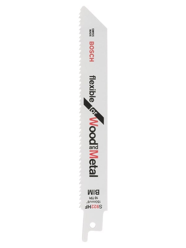 Bosch Puukkosahanterä bimetalli, S 922 HF Flexible for Wood and Metal