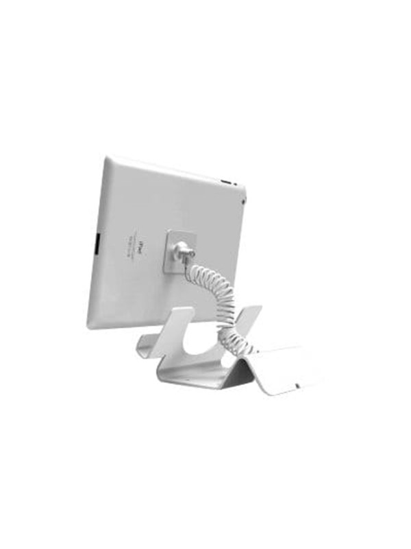 Compulocks Universal Turvallisuus Tablet Holder Valkoinen - With Turvallisuus Coiled Cable Lock and Plate - Max - recommended for