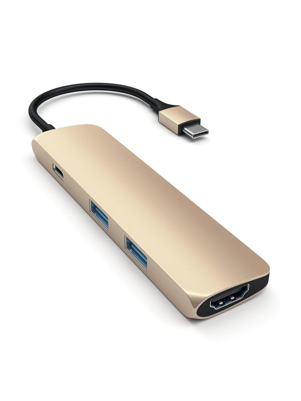 Satechi Slim USB-C MultiPort Adapter with 4K HDMI - Kulta