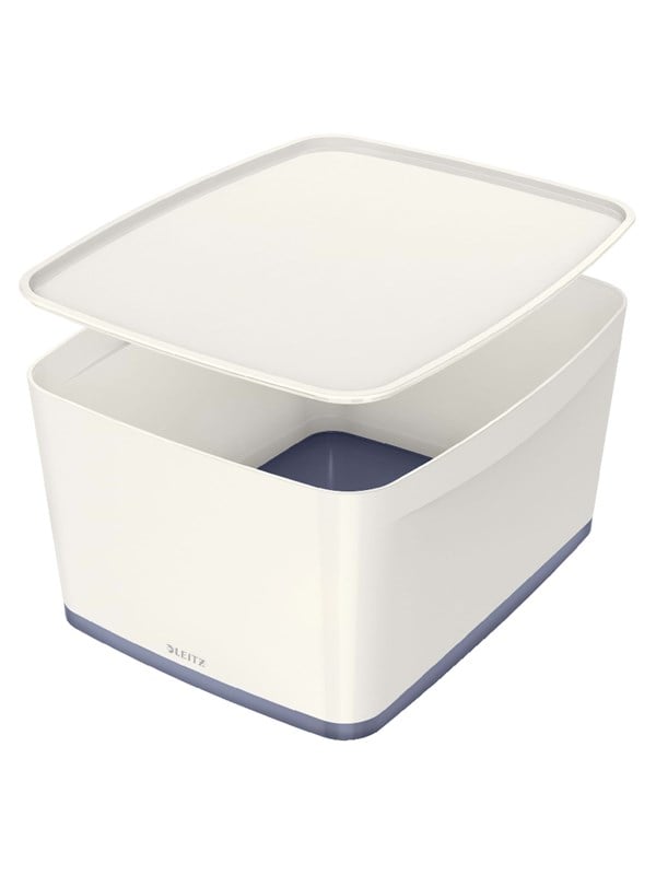 Leitz MyBox L säilytyslaatikko kannella Valkoinen
