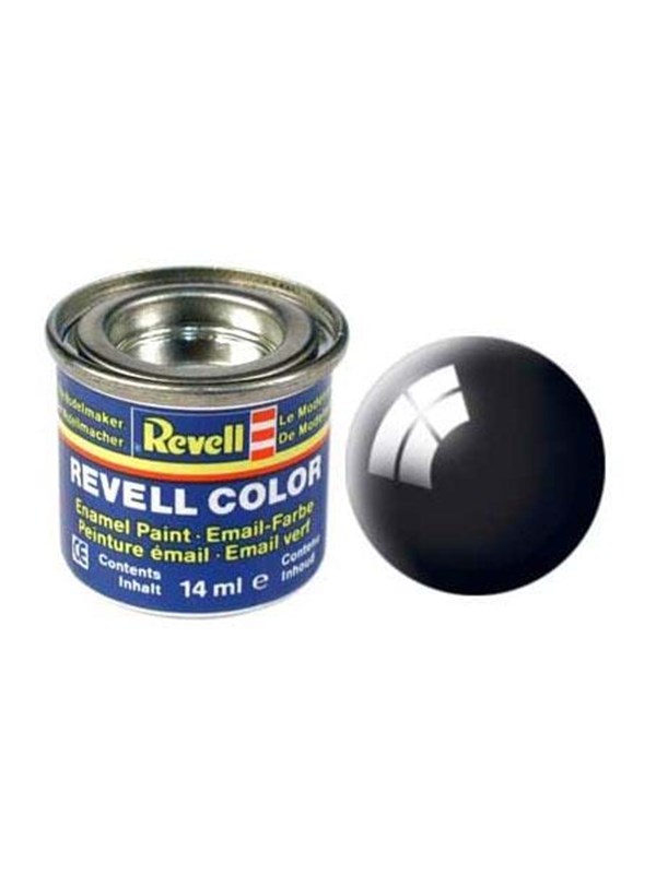Revell emalimaali # 07-musta kiiltävä