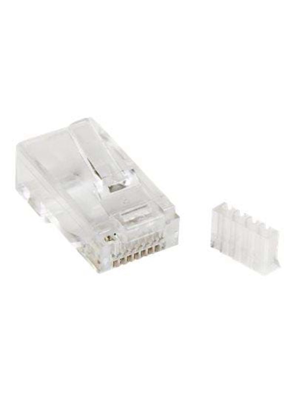 StarTech.com Cat 6 RJ45 Modular Plug for Solid Wire - Läpinäkyvä - Läpinäkyvä