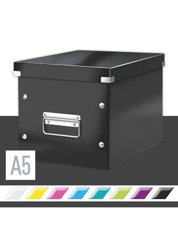 Leitz säilytysltk Click & Store Cube ""M"" WOW Musta