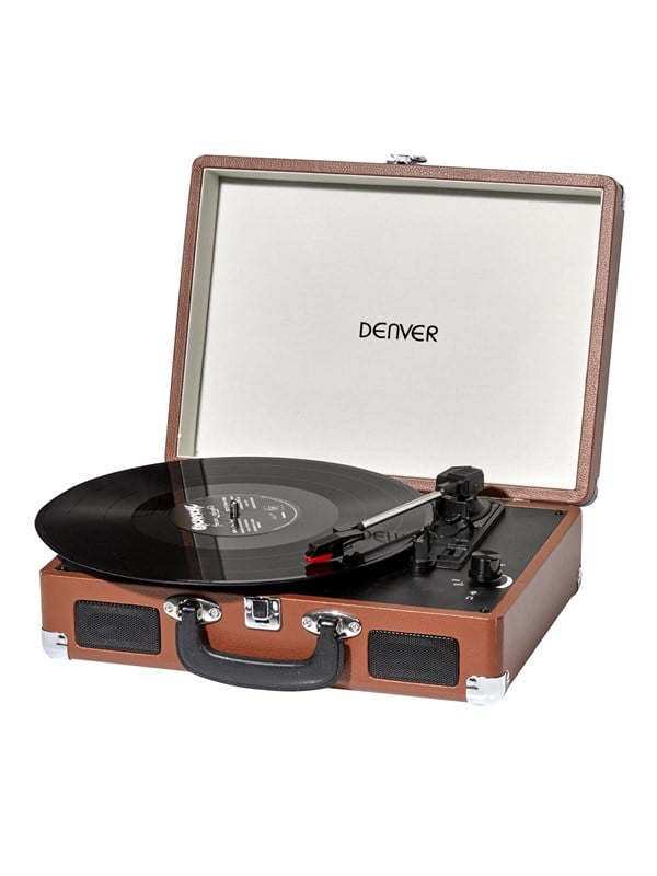 DENVER VPL-120 - turntable with Digitaalinen tallennin - Levysoitin Ruskea