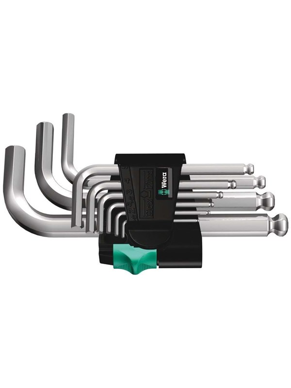 Wera L-avain setti 950 kpl/9 sm n metrinen kromattu 9 osaa