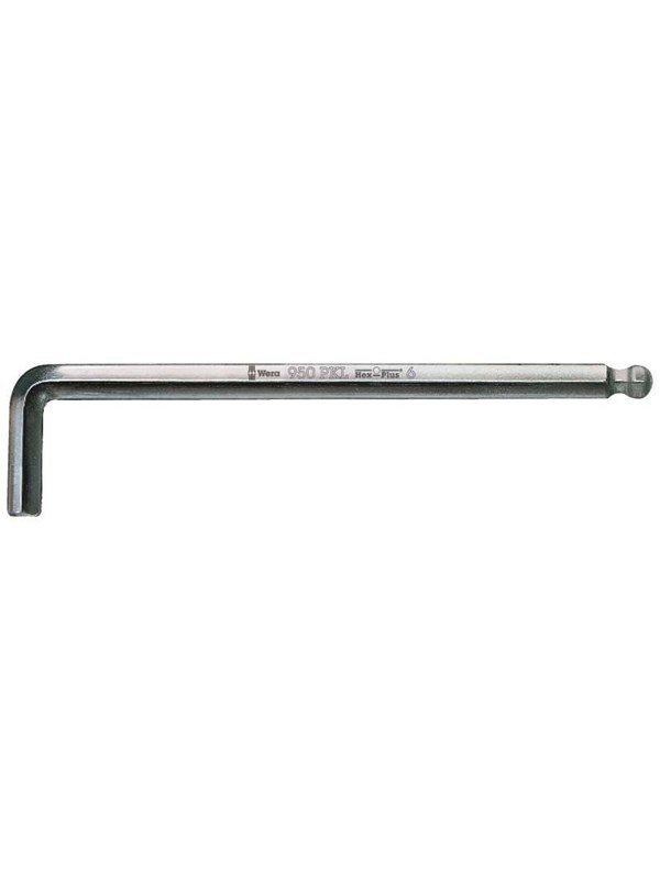 Wera 950 PKL L-avain metrinen kromattu 3,0 mm