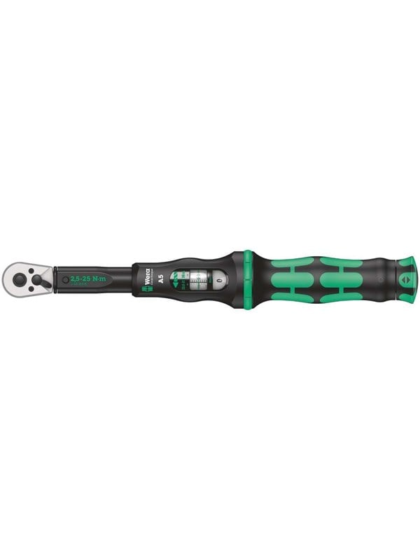 Wera torque wrench 1/4 click-torque A 5 w/reversible ratchet