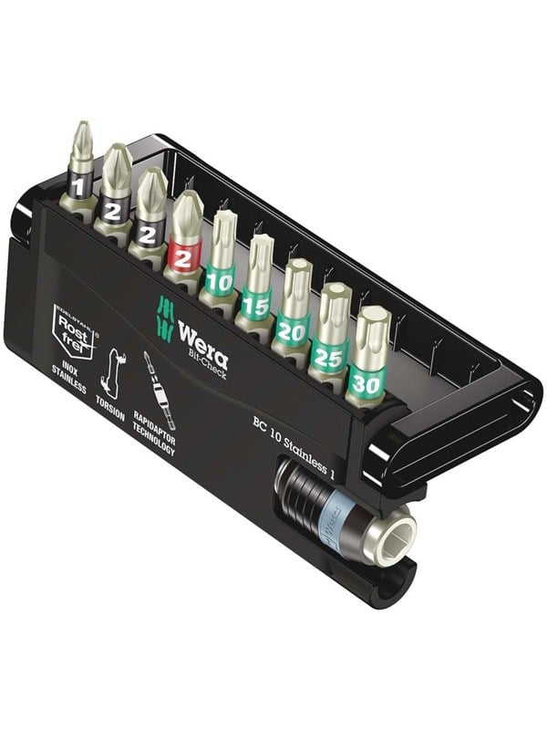 Wera Bit-Check 10 ruostumaton teräs 1