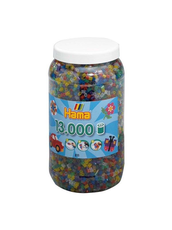 Hama Ironing Helmet in Pot-Transparantmix 13.000pcs.