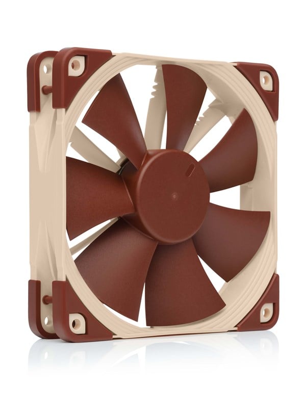 Noctua NF-F12 5 voltin PWM - Kotelotuuletin - 120mm - Ruskea - 22 dBA