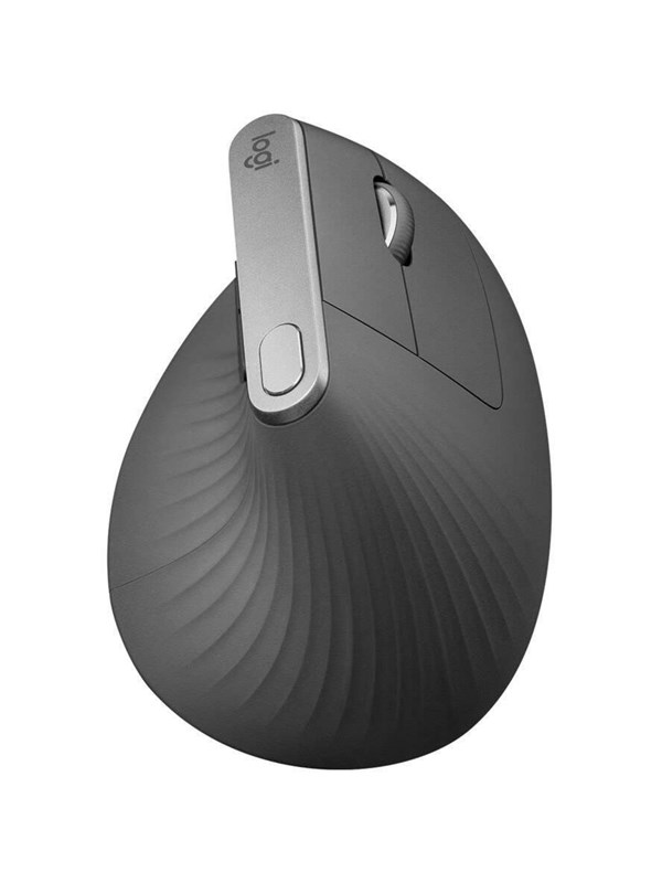 Logitech MX Vertical Advanced langaton Bluetooth - Mac & PC - Ergonominen hiiri - Optinen - 6 painiketta - Musta