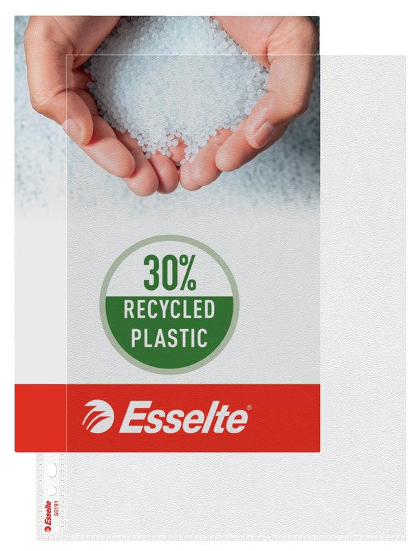 Esselte Premium kansiotasku A4, 30 % kierrätettyä muovia, 115mic/10kpl