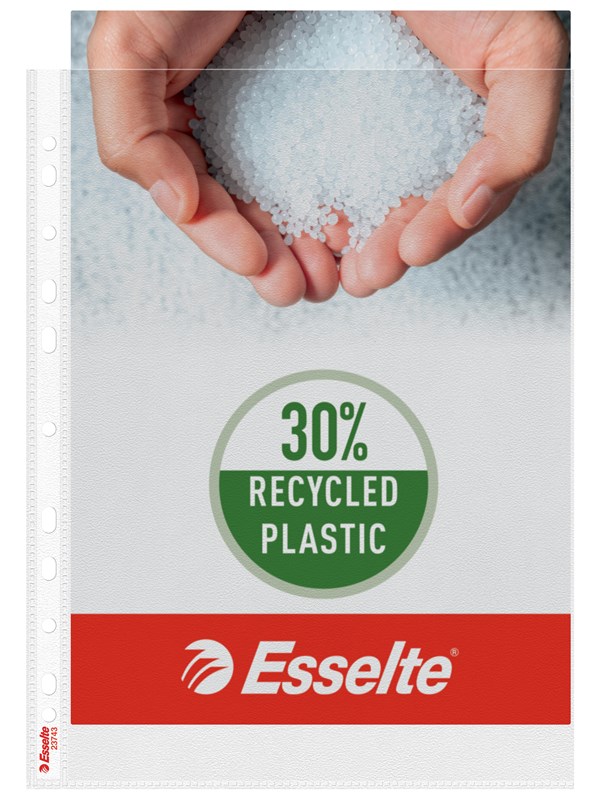Esselte Premium kansiotasku A4, 30 % kierrätettyä muovia, 115mic/100kpl