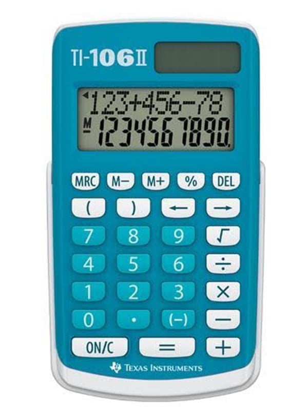Texas Instruments TI-106 II - Solar & Battery - 2-line LCD - 10 digits