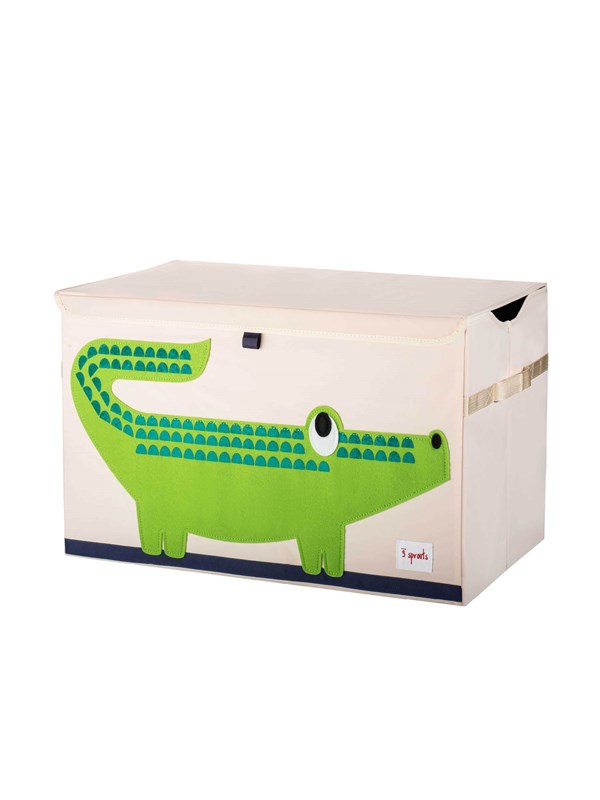 3 Sprouts Förvaringslåda med lock, Crocodile