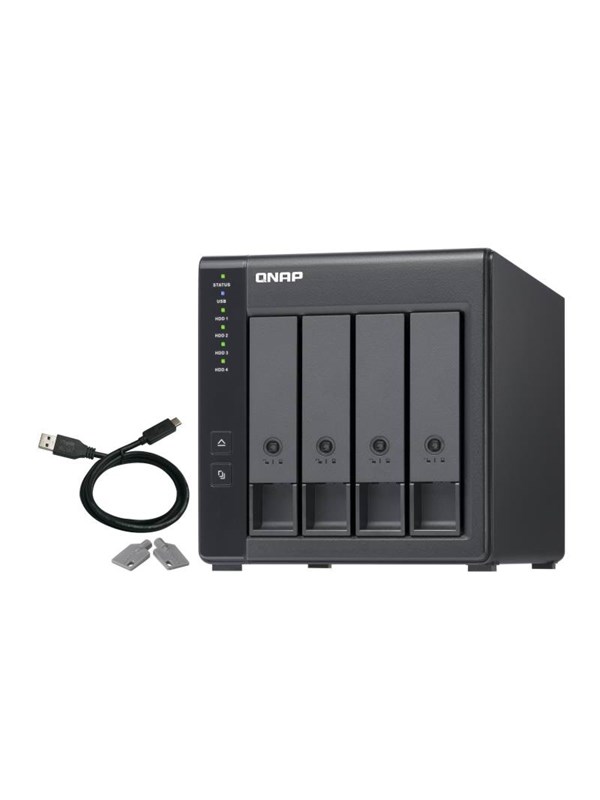 QNAP TR-004 nelipaikkainen NAS USB 3.2 Gen 1