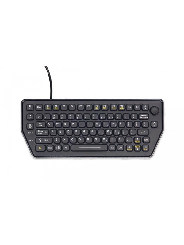 Gamber-Johnson LLC iKey Mobile Backlit Keyboard with Force Sensing Resistor - Näppäimistö - Englanti (US) - Musta