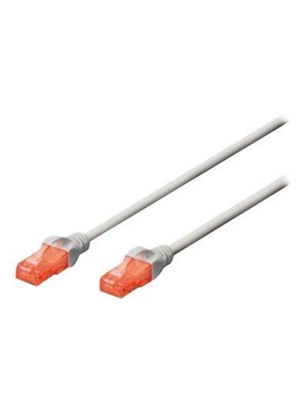 DIGITUS CAT 6 U-UTP Patch Cord - 5m - Harmaa - 5m