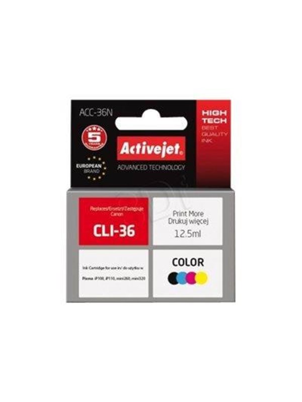 ActiveJet Tusz Activejet ACC-36N (zamiennik Canon CLI-36 Su