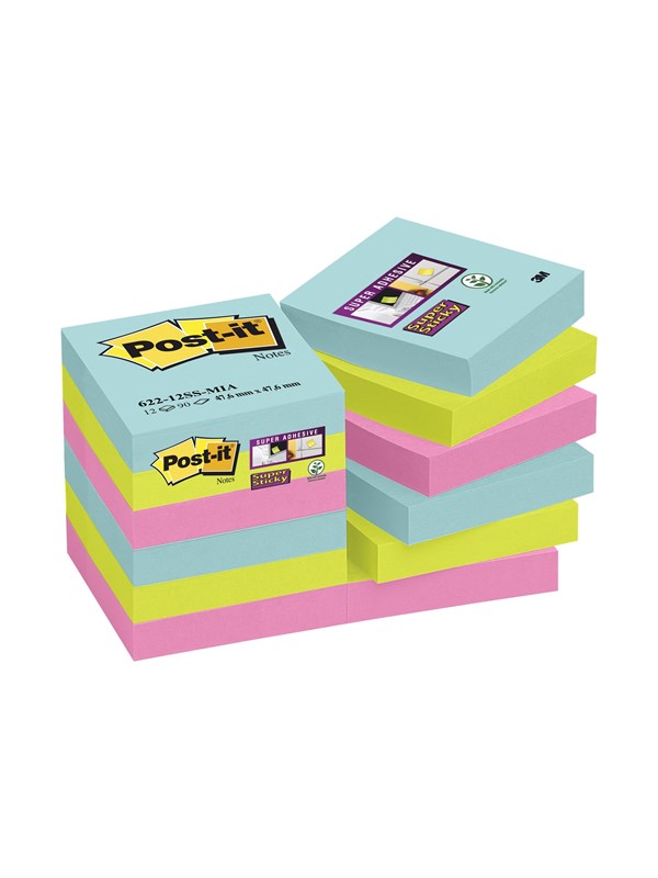 3M Post-it Super Sticky Miami -lappuja
