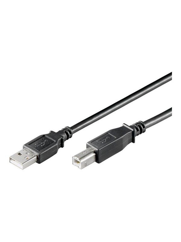 Pro USB-A <-> USB-B 2.0 - 1.8m - Musta