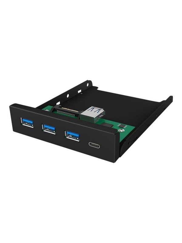ICY BOX IB-HUB1418-i3 USB hub - 4 porttia - Musta